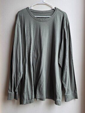 LIfe Is Good Green Crew Neck Long Sleeve Jersey Big & Tall Size XXXL